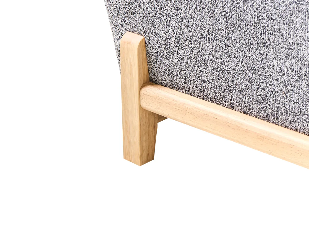 Sofa 3-Sitzer ALNOR Stoff Dunkelgrau_1009842