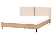 Bett mit Lattenrost Bouclé LIMANTON 180 x 200 cm Beige_971499