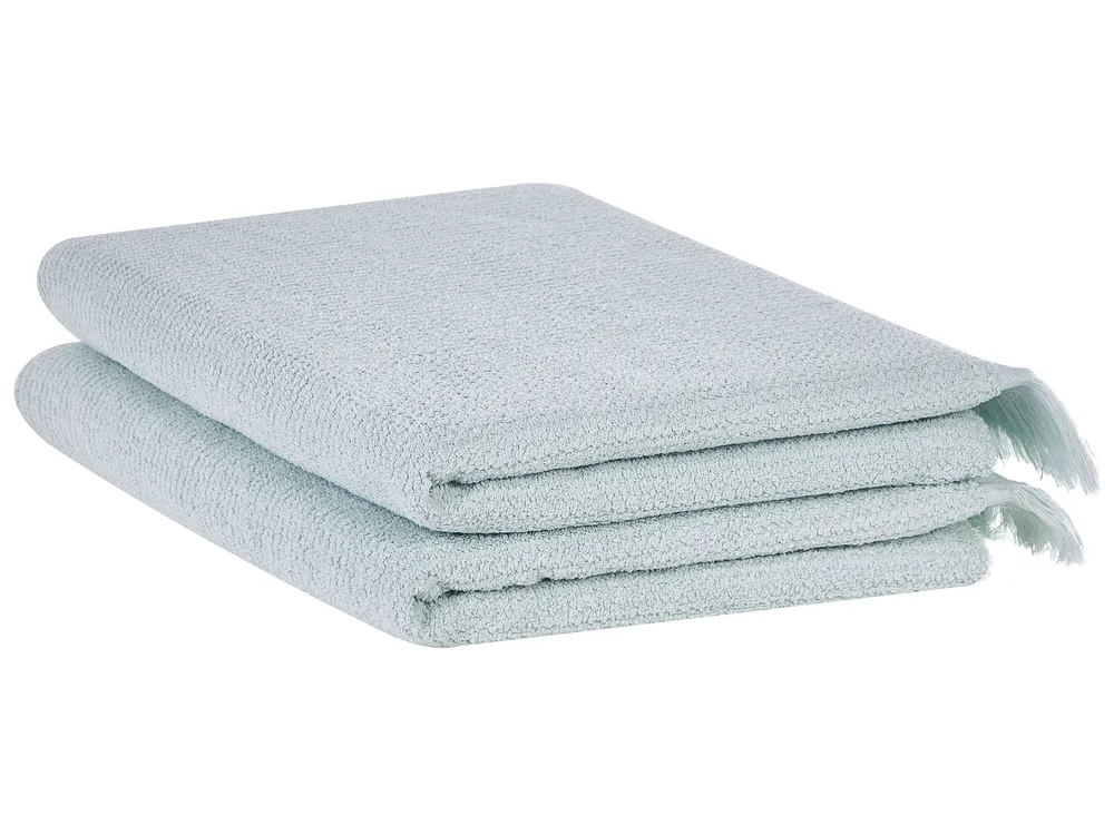 Set of 2 Towels ATIU Terry Cotton Mint Green_1067891