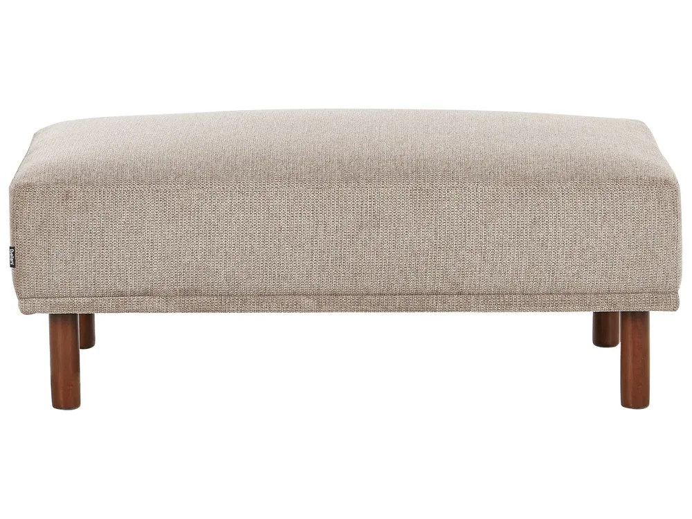 Ecksofa 3-Sitzer HOLT mit Ottomane Stoff Taupe linksseitig_959260