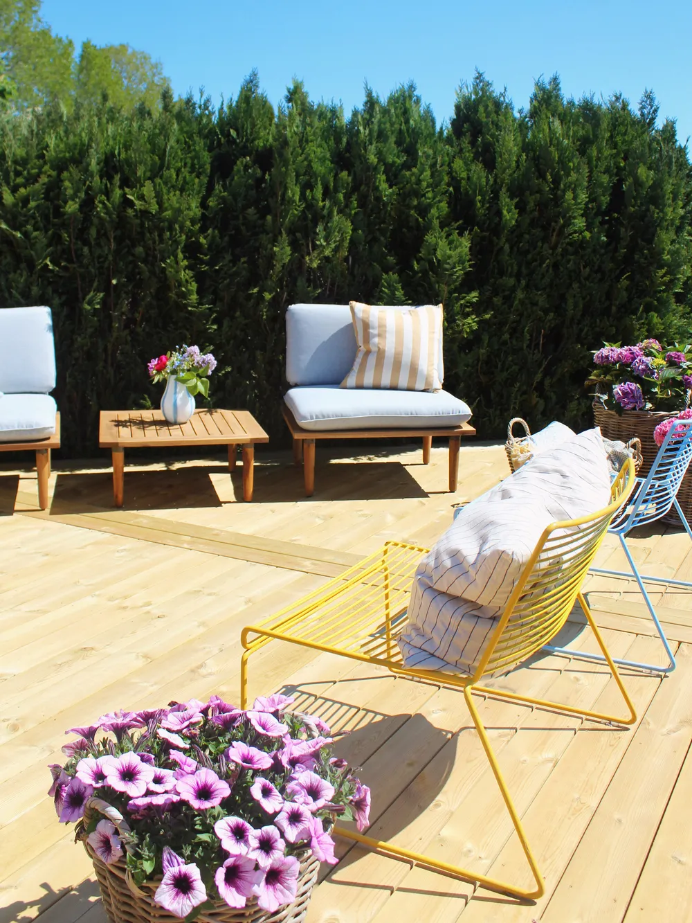 Lounge Set mit Tisch 2-Sitzer FRASCATI modular zertifiziertes Akazienholz Hellgrau_824795