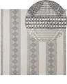 Teppich BOZOVA Hellbeige 200 x 200 cm Wolle