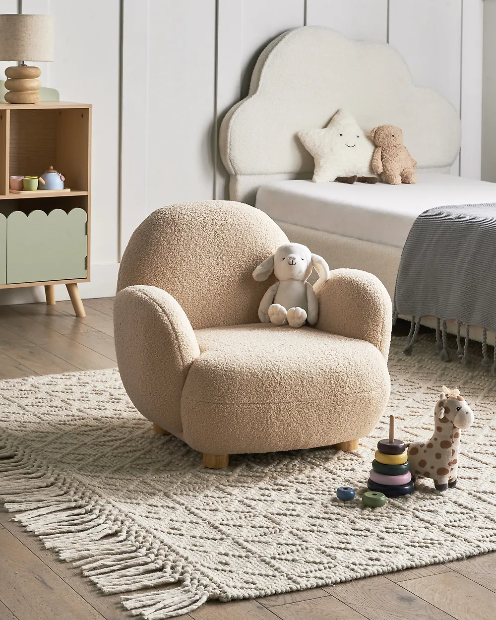 Kindersessel HEM Bouclé Beige