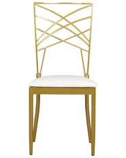 Set of 2 Dining Chairs GIRARD Metal Gold_913459