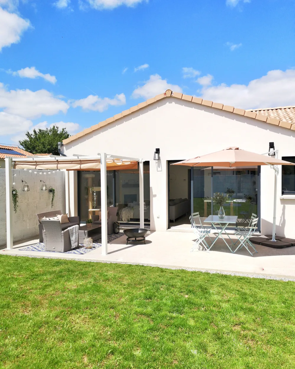 Ampelschirm 300 cm SAVONA Dunkelbeige_739889