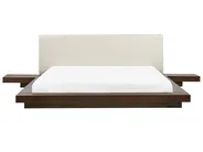 Wasserbett Kunstleder ZEN 180 x 200 cm Dunkle Esche_705835