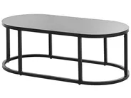 Lounge Set mit Tisch 2-Sitzer MONTEFALCO Metall Weiß_905496