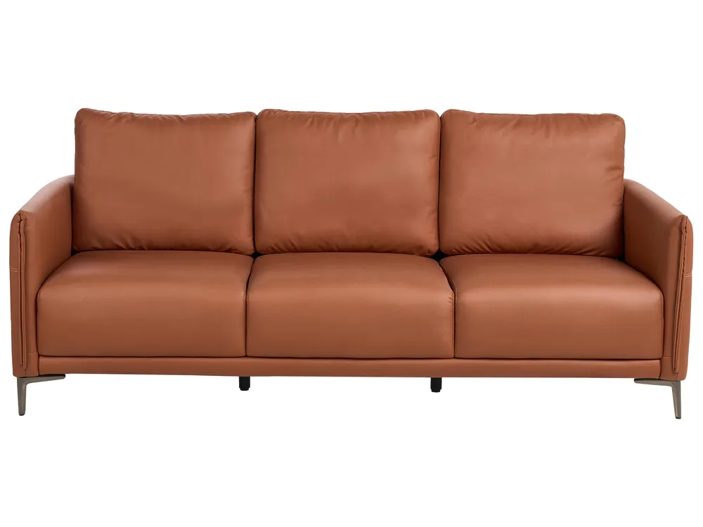 Sofa 3-Sitzer CILENS Stoff Goldbraun