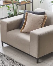 Sessel 2er Set ROVIGO Stoff Beige_795022
