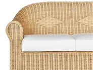 Gartensofa 3-Sitzer LIVADEIA Rattan Naturfarben_920131