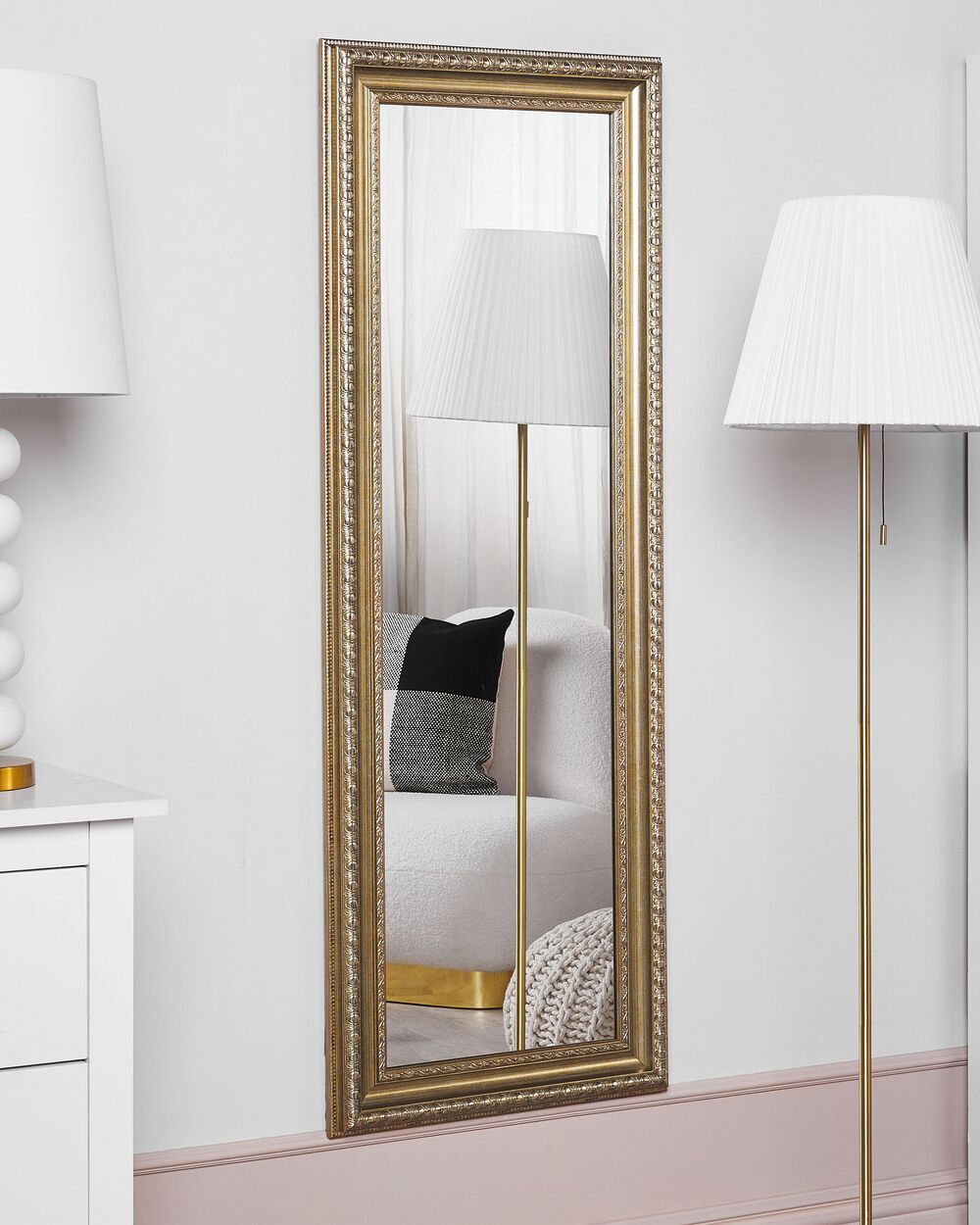 Wandspiegel AURILLAC 51 cm 141 cm Goud