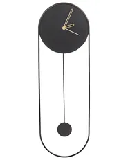 Wanduhr SALVAN 20 cm Metall Schwarz_941078