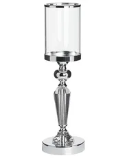 Kerzenständer BONAO 42 cm Glas Silber_723631