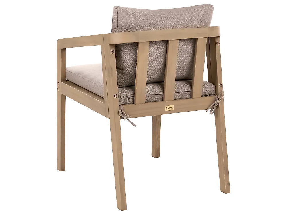 Garden Dining Set 10 Seater TOSCANELLA with Cushions Certified Acacia Wood Light Brown_1165284