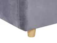 Postelja s prostorom za shranjevanje BATILLY Žamet Siva 160 x 200 cm_763513
