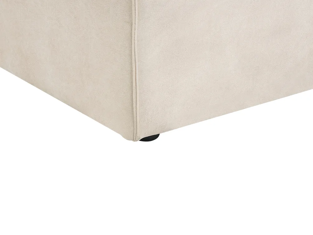 Eckmodul HELLNAR Samtstoff Hellbeige rechtsseitig_910797