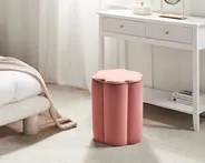 Pouf TAPPEN Samtstoff Rosa_1012141