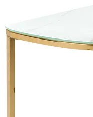Konsolentisch ORITA Sicherheitsglas Weißer Marmor_824985