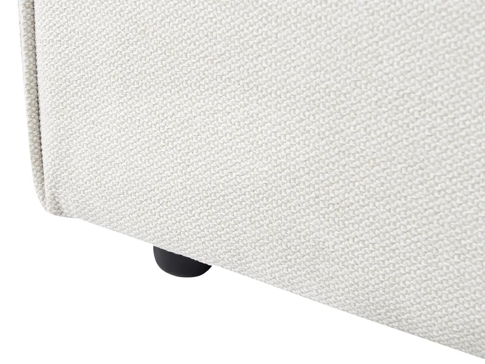 Wasserbett Kunstleinen LESTRE 160 x 200 cm Cremeweiß_962677