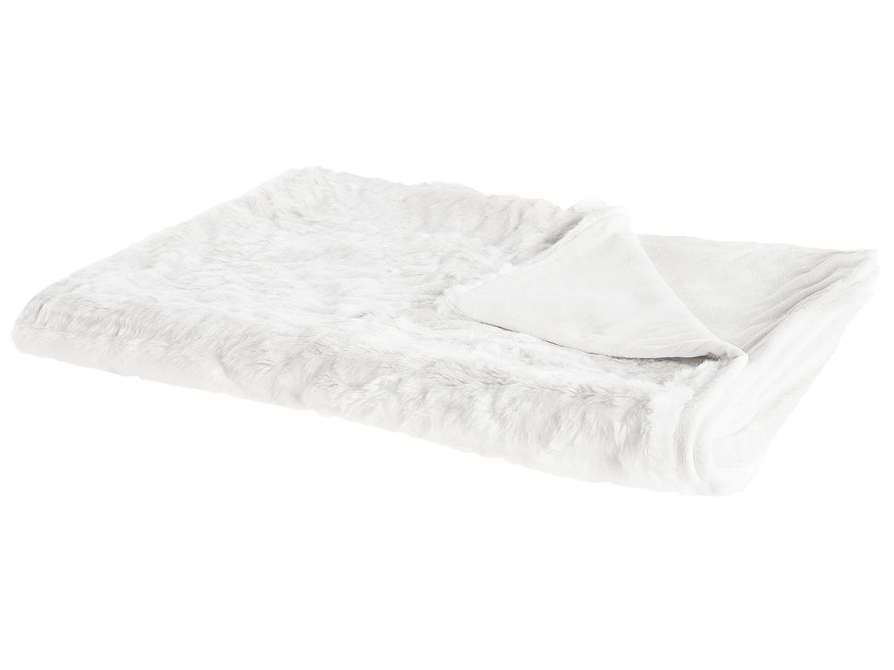 Blanket TOURZA Fabric 180 x 220 cm White