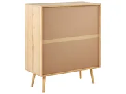 Kommode mit 4 Schubladen PEROTE Rattan Hellbraun_841314