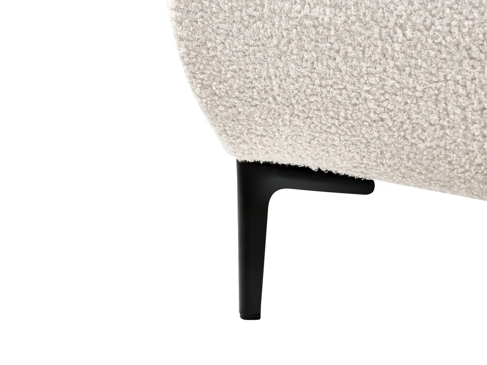 Bed Boucle LESSAY 180 x 200 cm (EU Super King) Off-White_982252