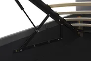 Bed met opbergruimte DREUX Kunstleer Donkergrijs 140 x 200 cm_793184