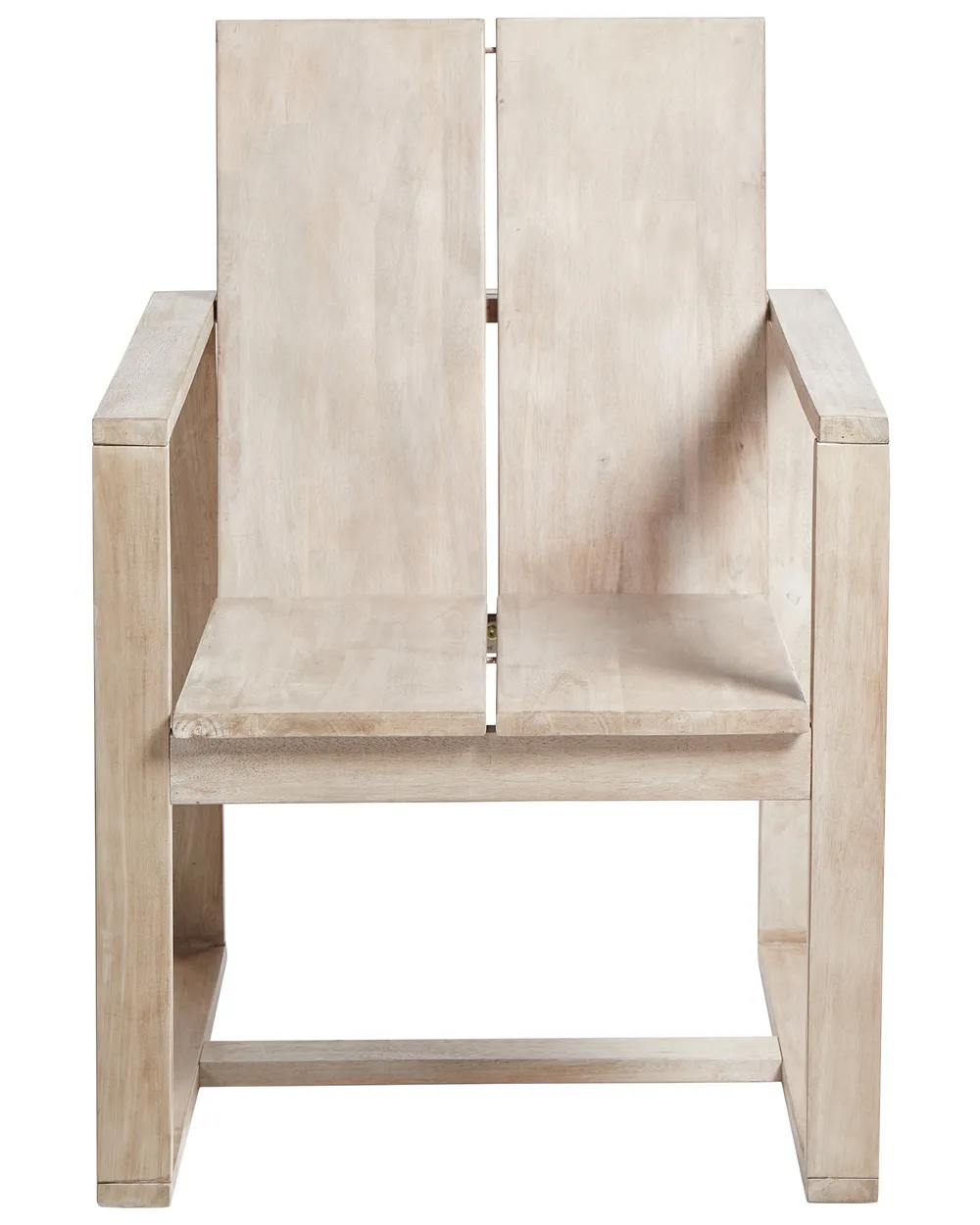 Set mit 2 Stühlen und Sitzkissen AZZANELLO Akazienholz Cremeweiß_956713