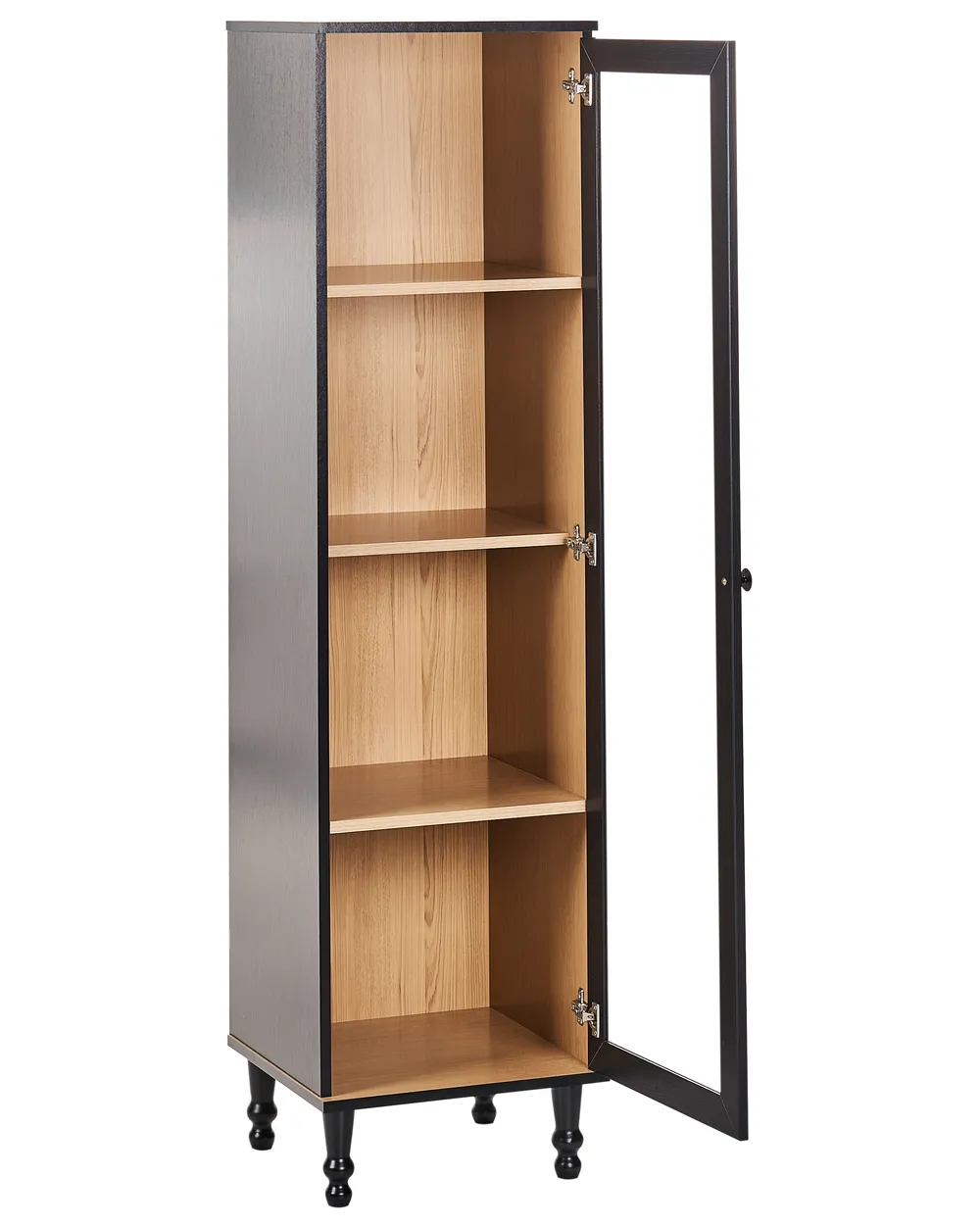 Glass Display Cabinet TINGLEDALE 40 cm Black_949926