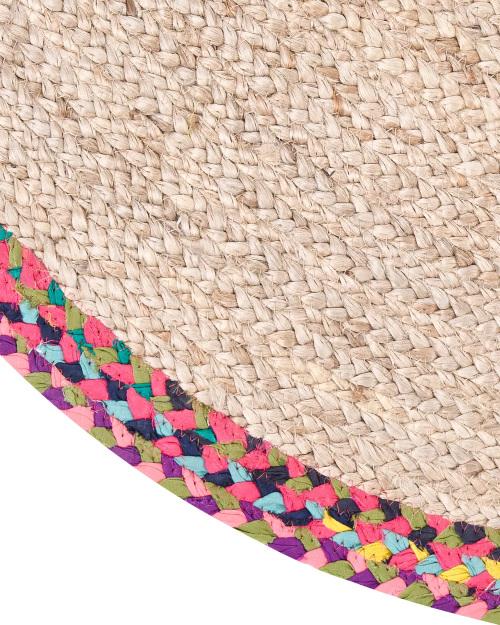 Teppich SATARA Bunt ø 120 cm Jute_1040453