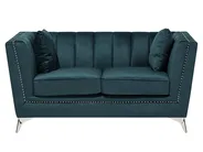 Sofa Set 5-Sitzer GAULA Samtstoff Blaugrün_720554