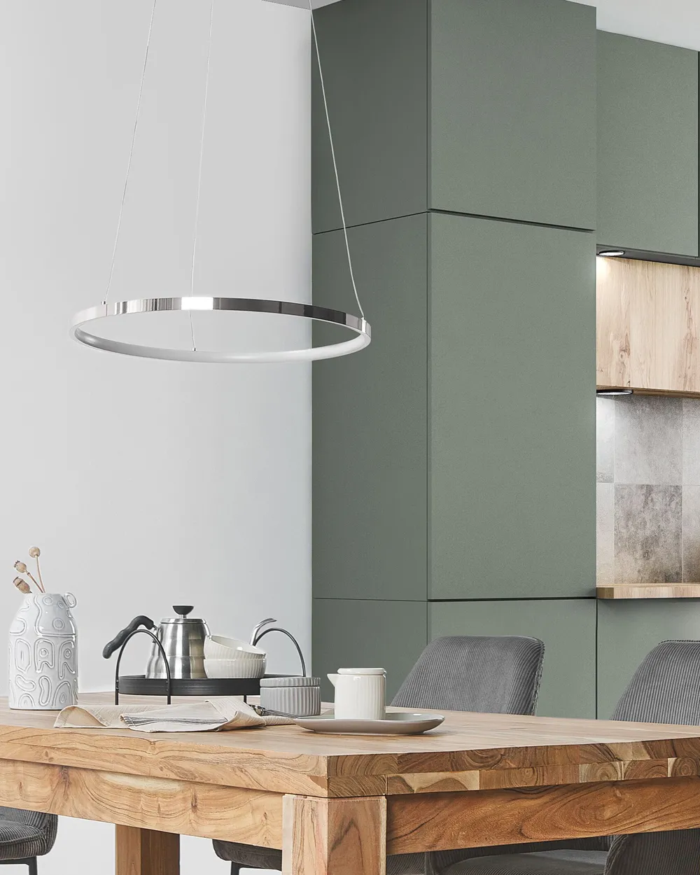LED Hängeleuchte JORDAN Metall Silber_815532