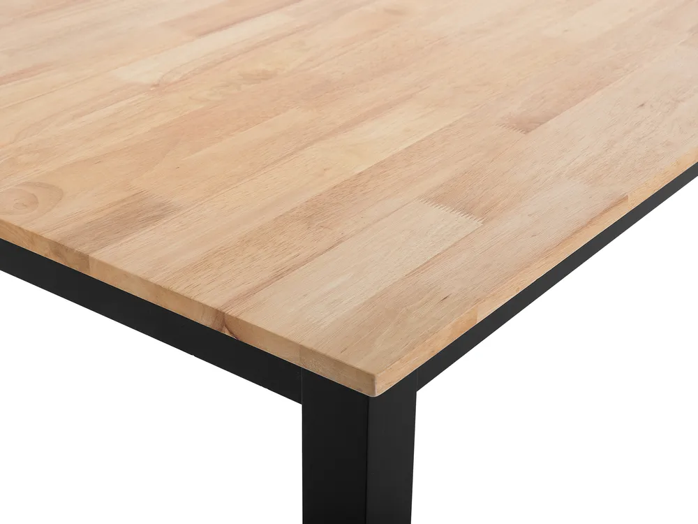 Dining Table GEORGIA Black 150 cm 90 cm Wood_735866