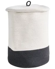 Basket SILOPI Cotton White/ Dark Grey_1067216