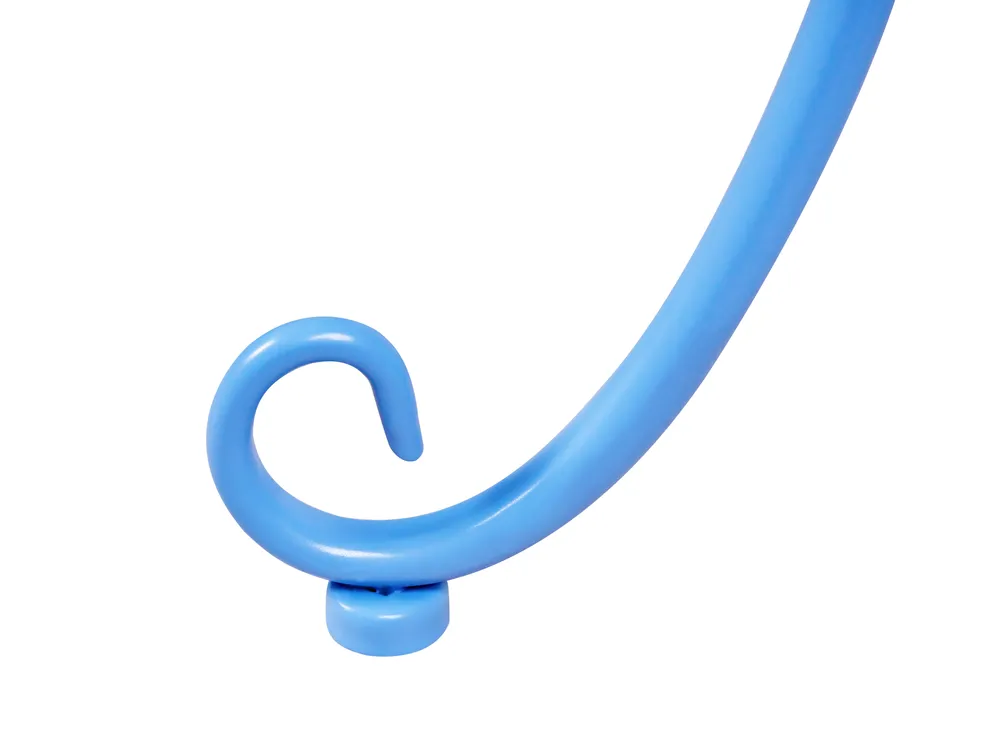 Outdoor Beistelltisch CAVINIA 40 cm 40 cm Metall Hellblau_1016163