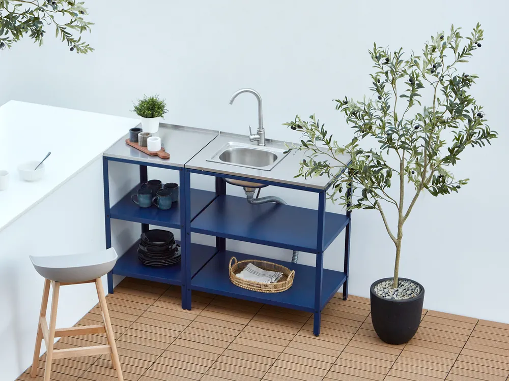 Outdoor-Kücheninsel VILAMA Blau