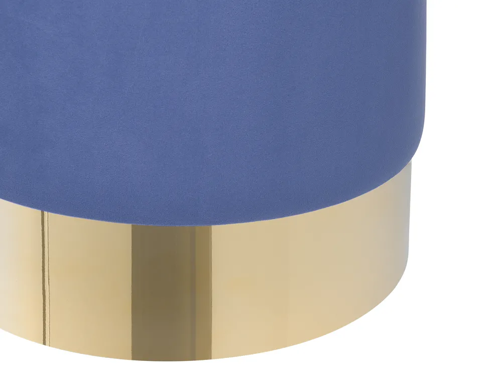 Pouf SOPHIA Samtstoff Marineblau_719678
