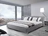 Bett mit Lattenrost Stoff PARIS 140 x 200 cm Grau