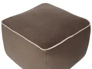 Pouf DAREYN Samtstoff Braun_900786