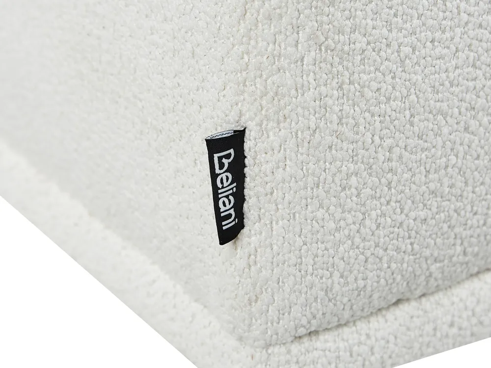 Ecksofa 3-Sitzer HOLT Bouclé Weiß linksseitig_959497
