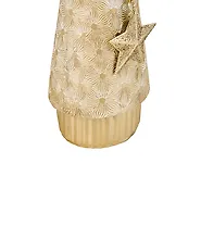 Weihnachtsdekoration 3er Set TENNILA 23/31/32 cm Weihnachtsmann Gold_1175512