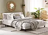 Bett mit Lattenrost Samtstoff FITOU 180 x 200 cm Weiß