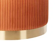 Pouf mit Stauraum 2er Set MIRAMAR Samtstoff Orange_881572