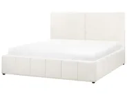 Bett mit Stauraum CASTELNAVET Stoff Cremeweiß 180 x 200 cm_972847
