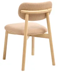 Esszimmerstuhl 2er Set MILLS Bouclé Hellbraun / Beige_1065941