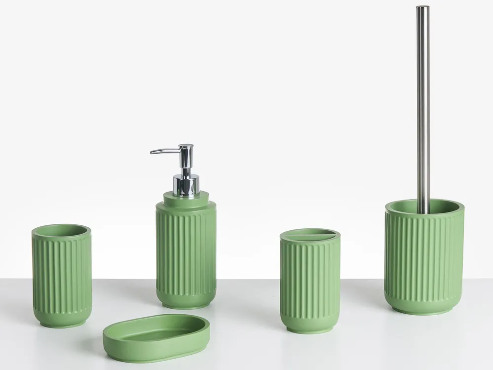 Badaccessoires Set 5-teilig HUARMEY Grün