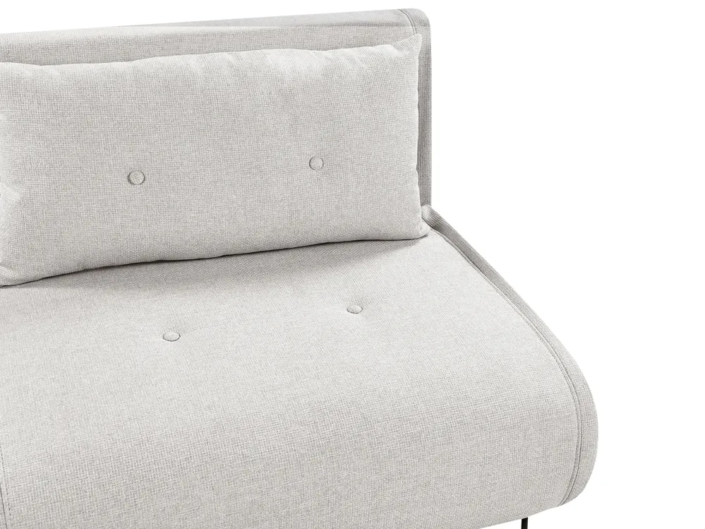 Schlafsofa 2-Sitzer VESTFOLD Stoff Hellgrau_930435
