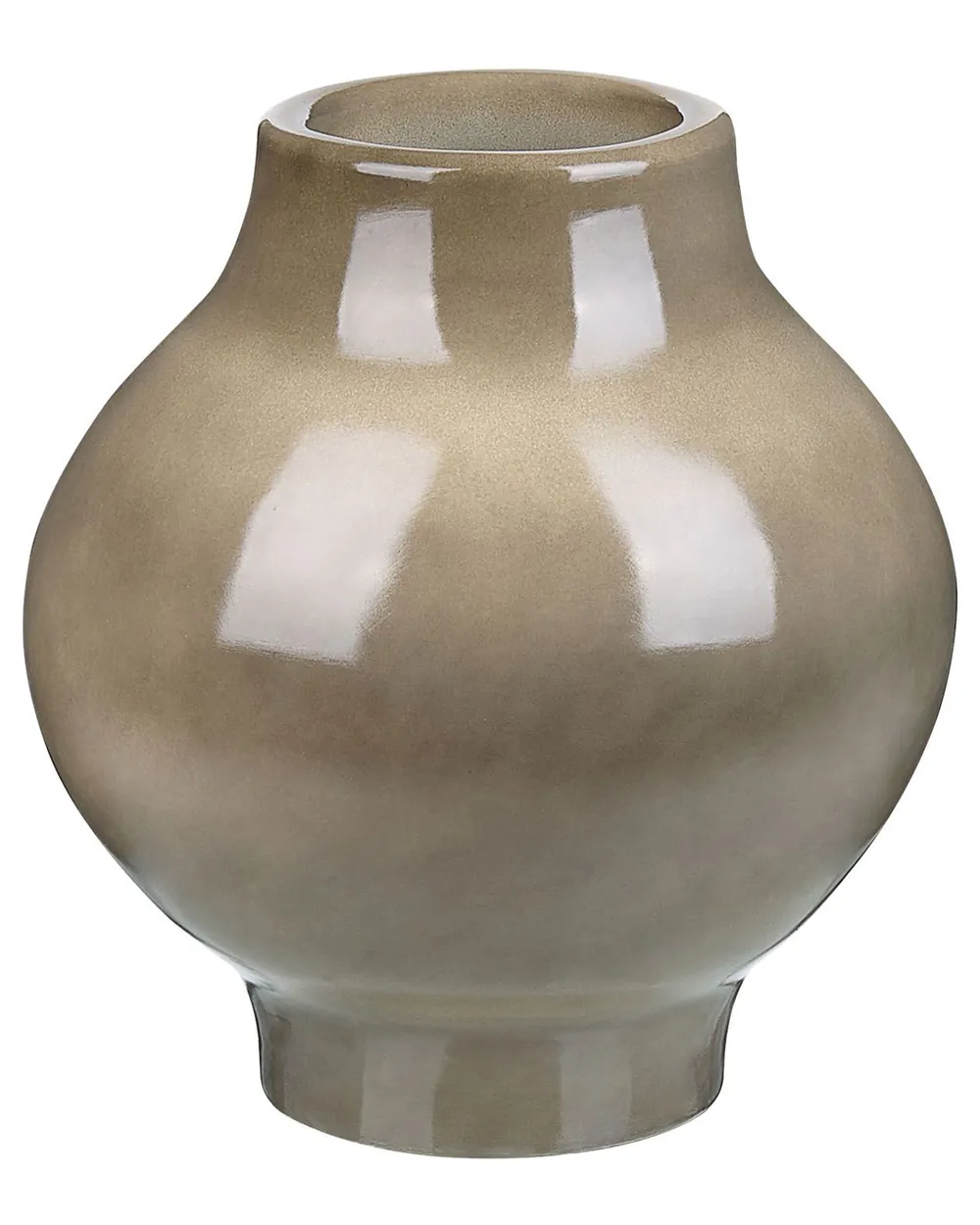 Blumenvase MAGAN 31 cm Keramik Taupe