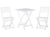 Bistro Set klappbar FIJI Akazienholz Weiß