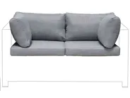 Outdoor Kissenbezug Set MILANO Grau_765745